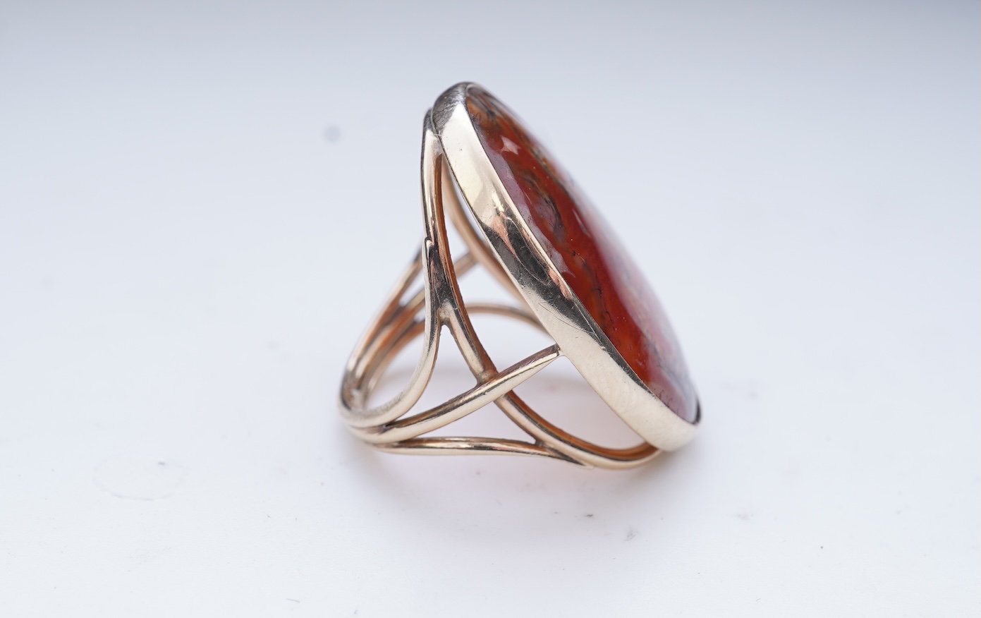 A jasper ring and pendant